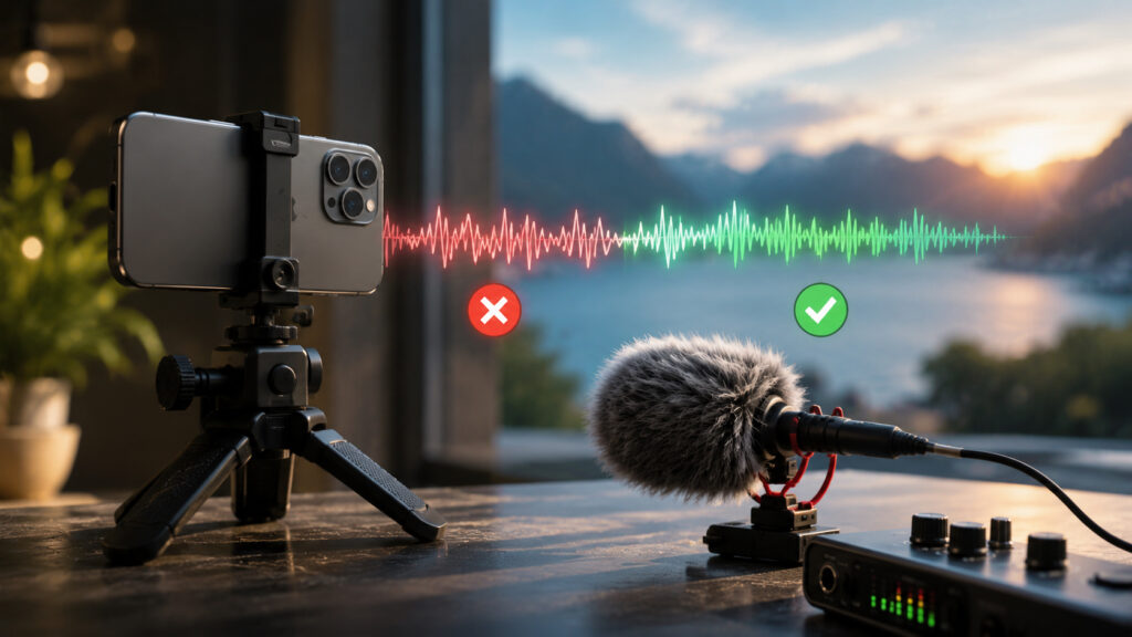 Not happy with the audio on iPhone video? Let's fix the problem with what we have. Photo.