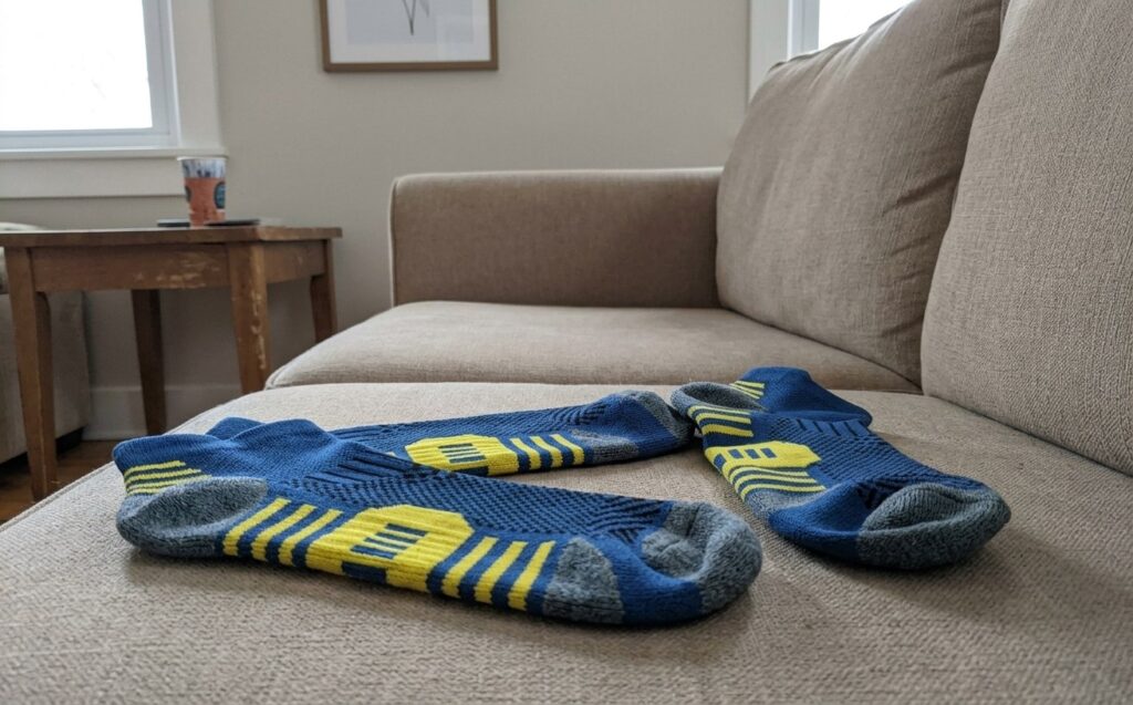The material of these socks is very different from regular synthetic ones