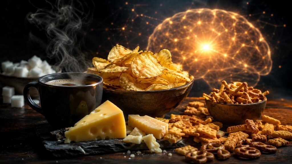 Coffee and chips can cause stronger addiction than sugar. Photo.