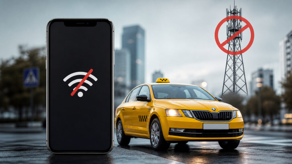 This will be a revelation for many, but you can order a taxi by phone. Photo.