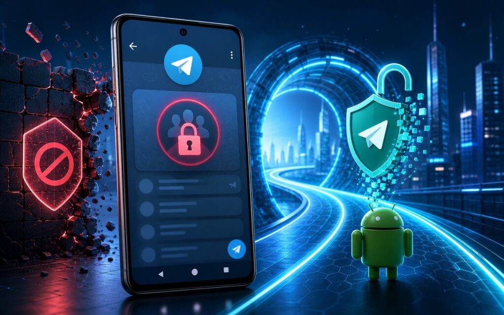 Removing restrictions from Telegram channels on Android