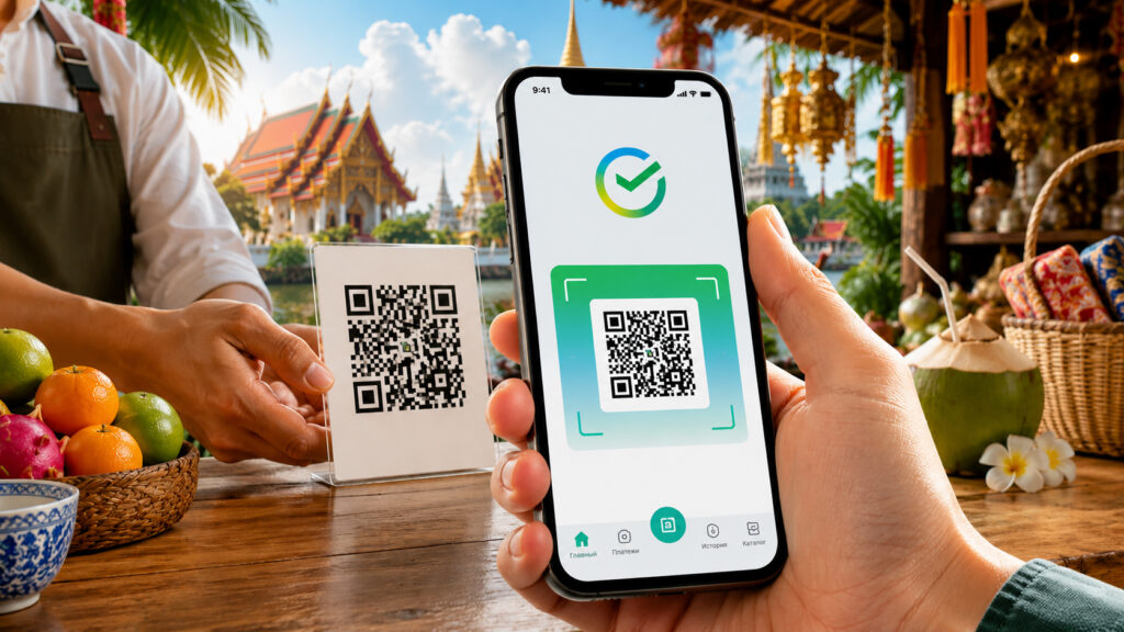 You can now pay with a QR code via Sber in Thailand