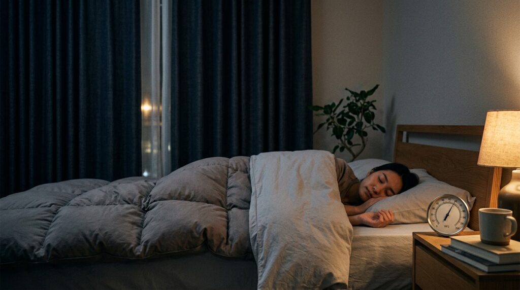 The ideal bedroom according to new standards: darkness, coolness, and no screens