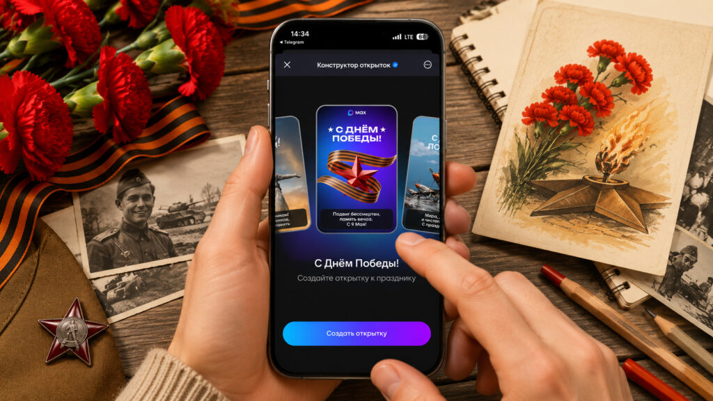 You can make a beautiful greeting card without leaving MAX. Photo.