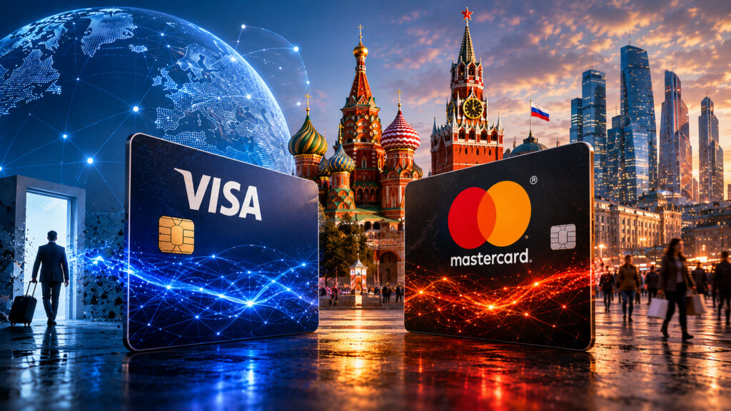 Why Visa and Mastercard still work in Russia after their departure. NSPK continues to support the functionality of Mir cards, otherwise they would have been disconnected back in 2022. Photo.
