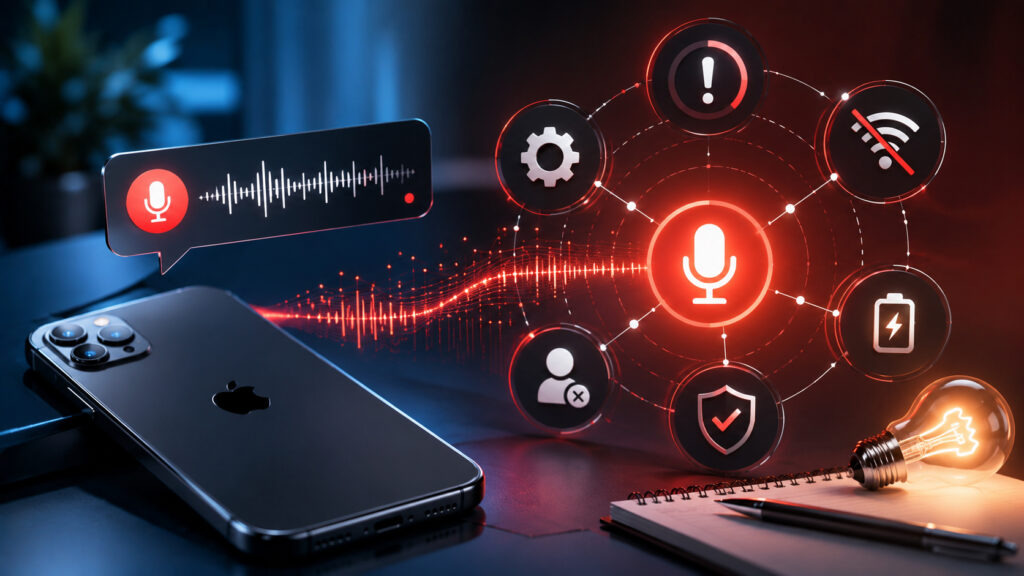 iPhone sometimes records voice messages on its own, it happens. Photo.
