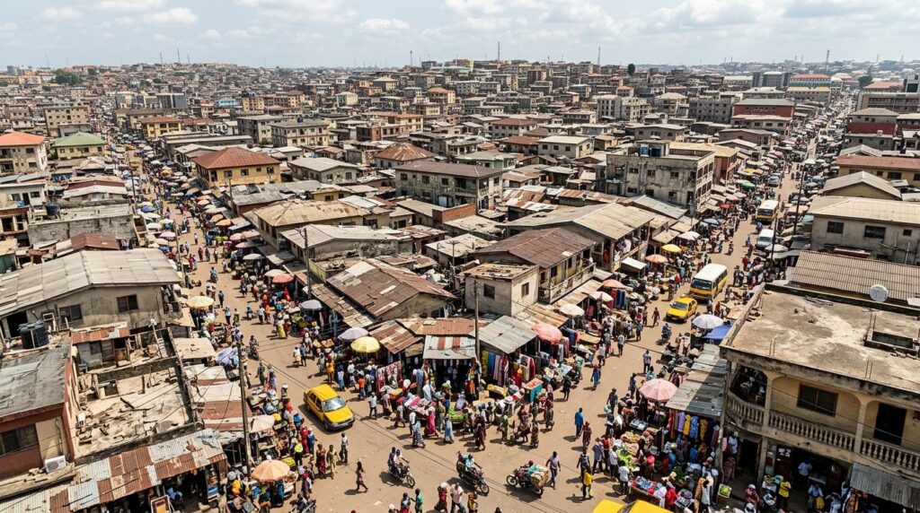 Large African cities with dense construction and crowded markets are a zone of special risk during Ebola outbreaks