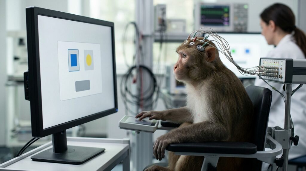 Macaques performed tasks with varying degrees of 'unpleasantness' while scientists recorded their neuronal activity