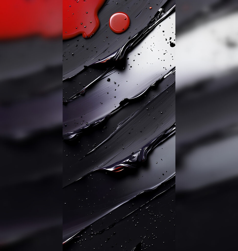 Beautiful iPhone wallpapers with a paint effect. Perfect for OLED screens. Photo.