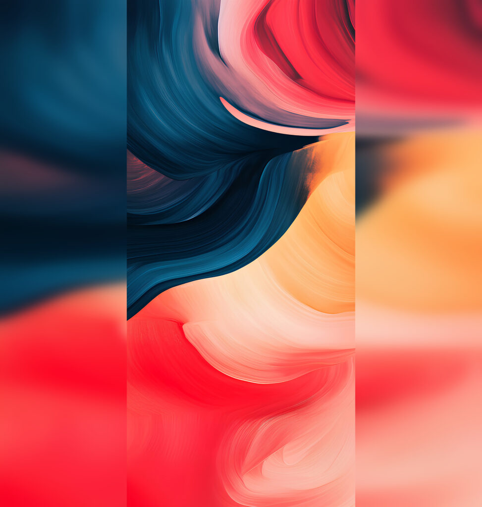 Beautiful iPhone wallpapers with a paint effect. This is a more vibrant composition. Photo.