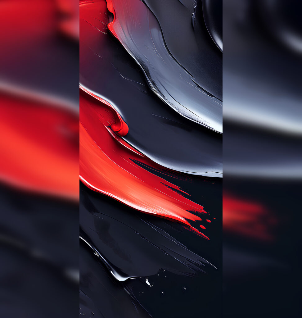 Beautiful iPhone wallpapers with a paint effect. They look gorgeous. Photo.