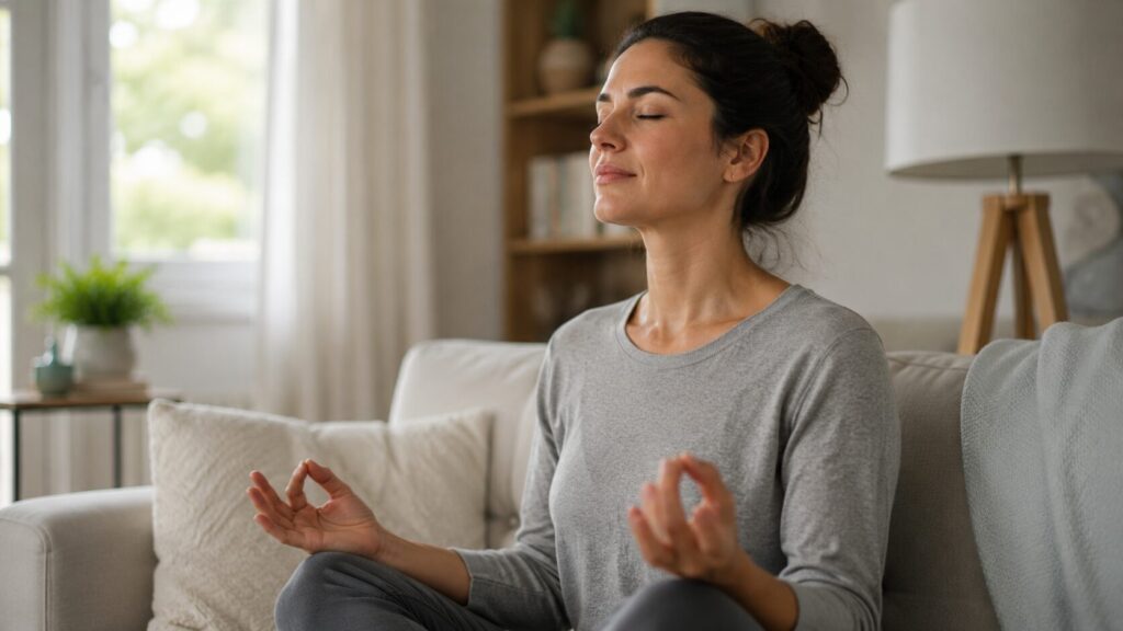 Deep breathing, mindfulness, meditation, and yoga generally help reduce hostility and aggression. Photo.