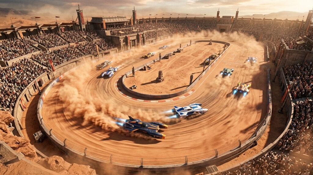 Podracing — a space version of Ancient Rome's chariot races
