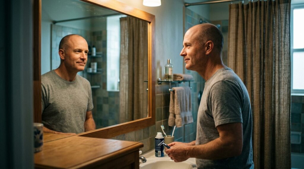 For some, shaving your head can be the best decision in life. Photo.
