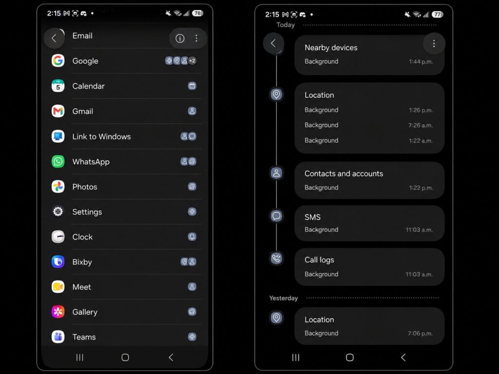 The Google app collects the most data