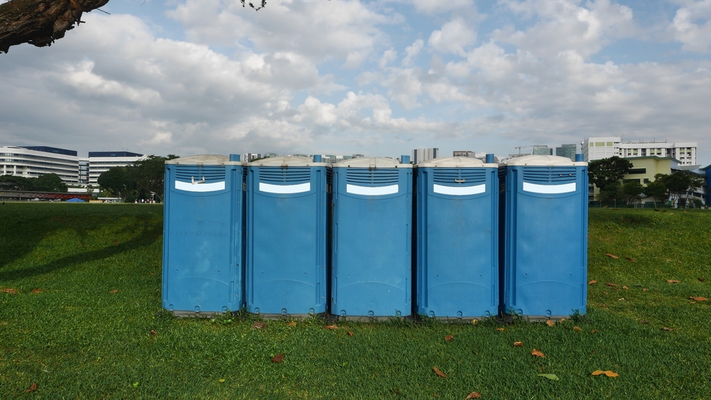 Death in a portable toilet at a festival.