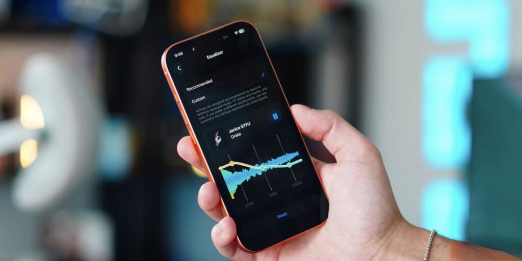 Manual Equalizer for AirPods: What Changes After the Update. Adjust individual parameters to match your music and preferences. Photo.