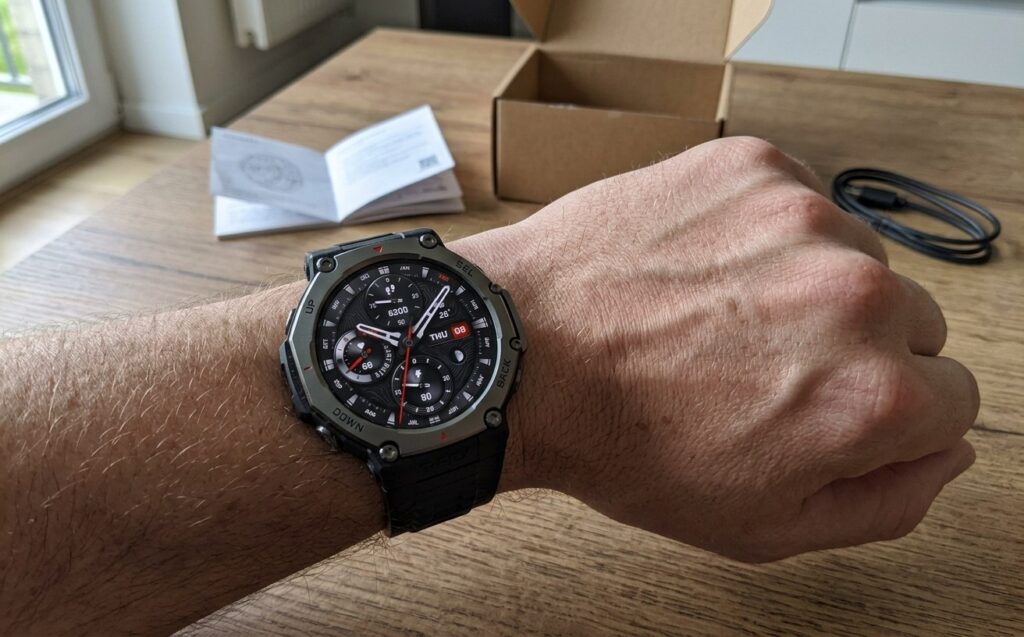 Rugged smartwatch for sports instead of Apple Watch Ultra. The watch is awesome, highly recommend. Photo.