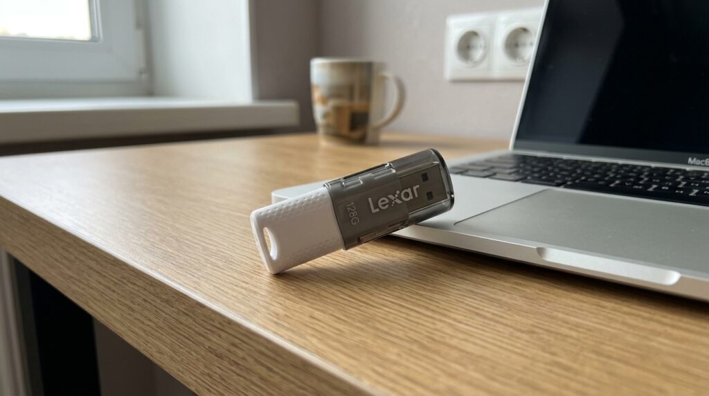 A spacious flash drive for backups and movies on the road.