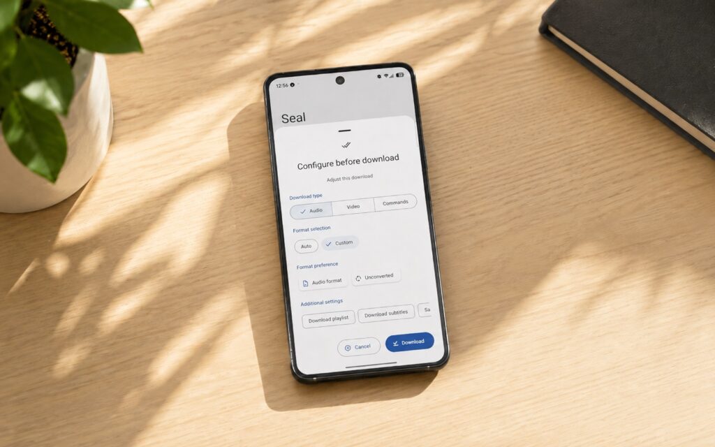 An app that helps you download videos from the internet