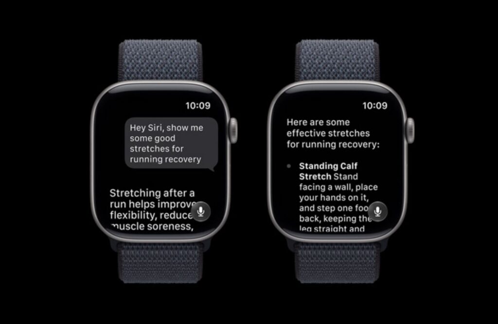 AI-Powered Siri — Is It Available in watchOS 27. Naturally, Siri is available in the watch update. Photo.