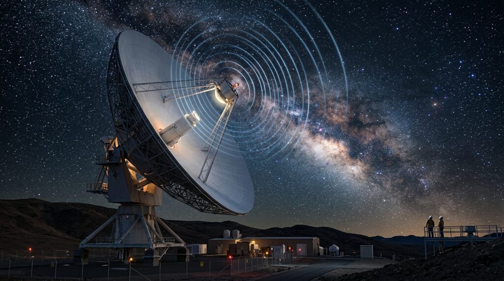 Radio telescopes send signals to the asteroid to create its detailed model