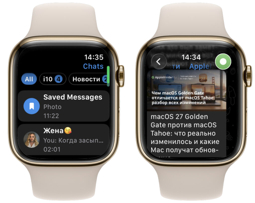 Telegram for Apple Watch: Drawbacks and Real Limitations. By some miracle you can get into a channel and the start page. Out of 10 attempts, 1 succeeds, 2 at most. Photo.