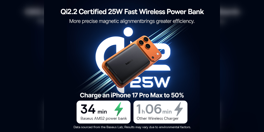 Fast 25W Wireless iPhone Charging: How Qi2.2 Works. The manufacturer claims 50% in just 34 minutes for iPhone 17 Pro Max. Photo.