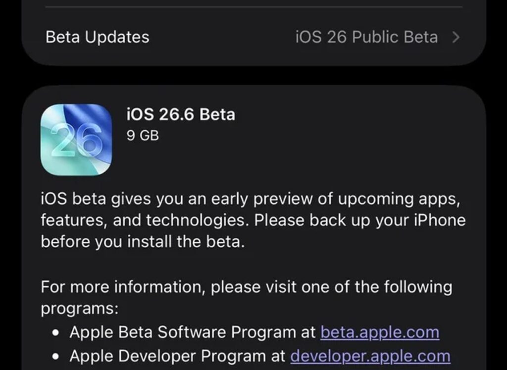 The new beta is already waiting for you in your iPhone settings