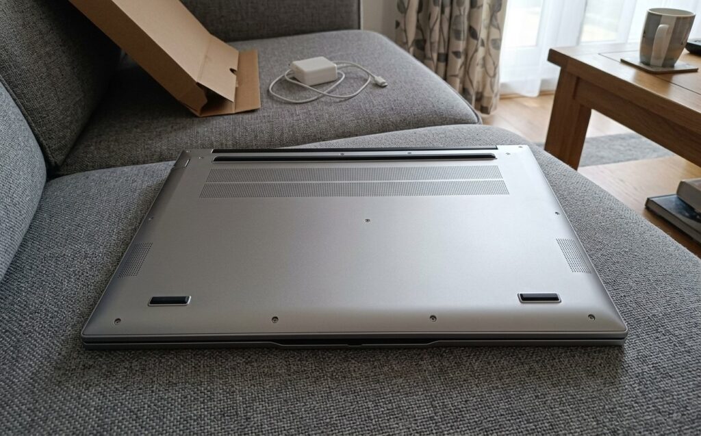 This is how the laptop's heat dissipation is organized