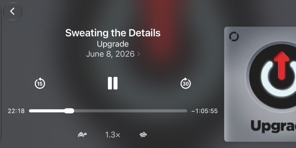 Scrubbing on the Now Playing Screen. Playback control has become much more convenient. Photo.