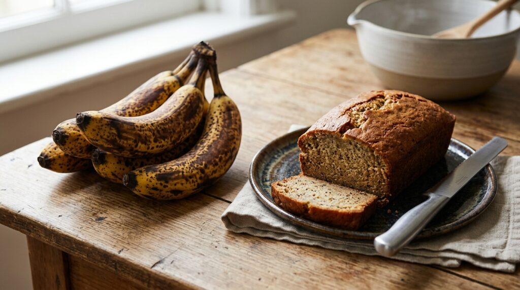 Overripe bananas are an excellent base for baking