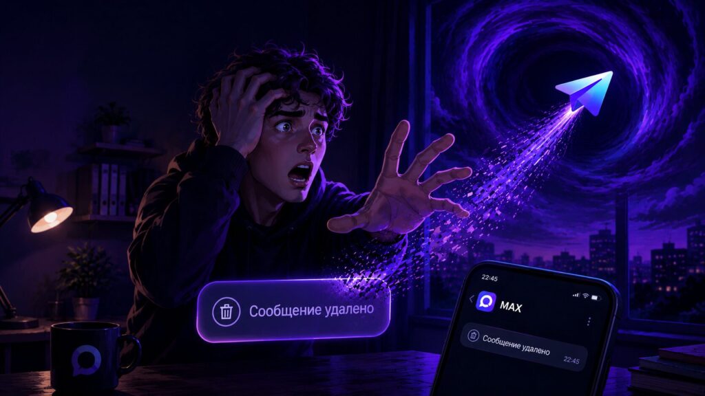 What to do if you deleted a message in MAX