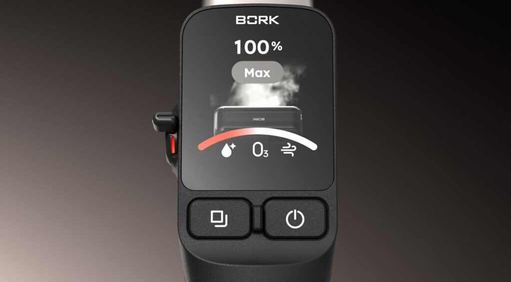 The built-in screen adds convenience for vacuum control