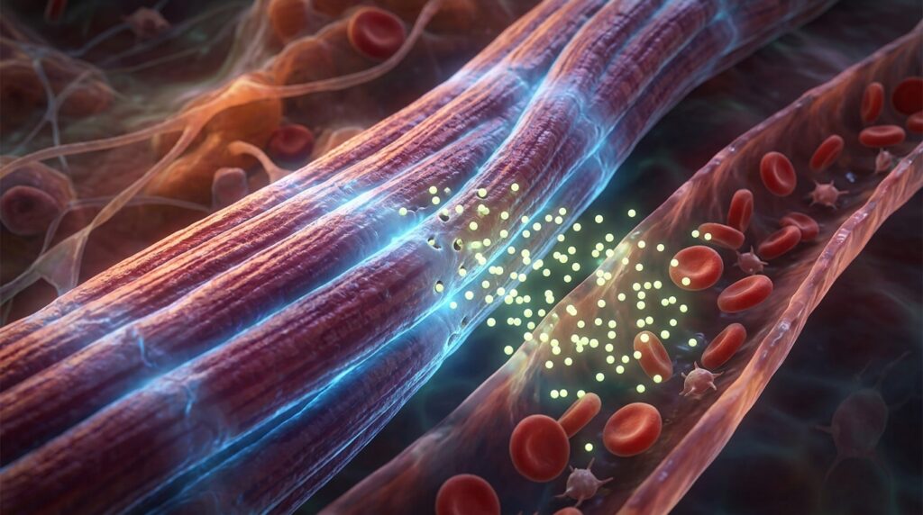 During exercise, muscles release myokines that protect internal organs