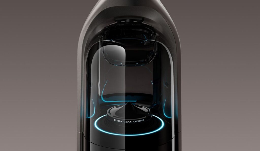 The ozonation system is already built into the vacuum body