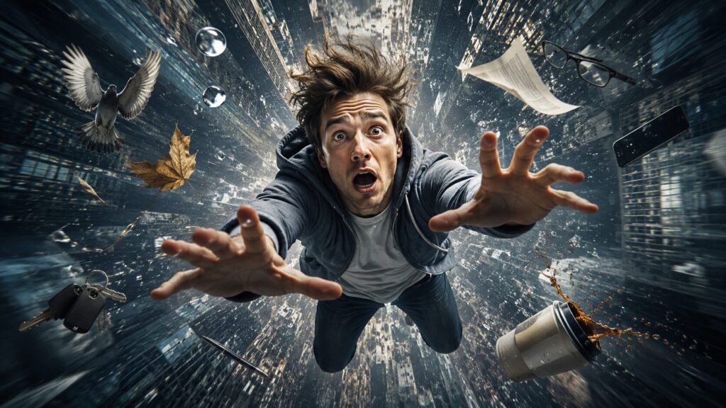 Scientists know little about what people feel when falling from a great height. But some things are known