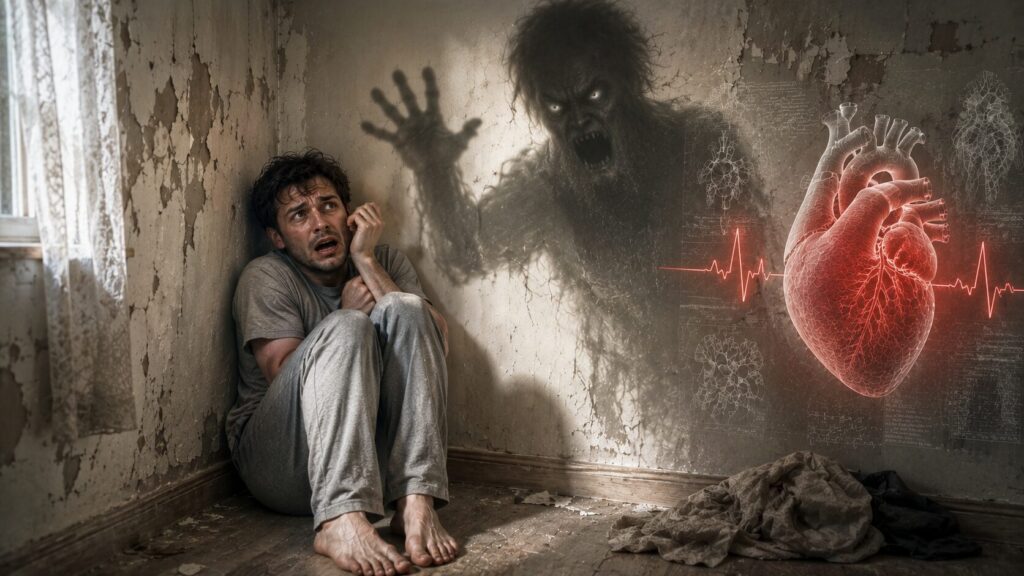 Dying from fear is difficult, but possible. Photo.
