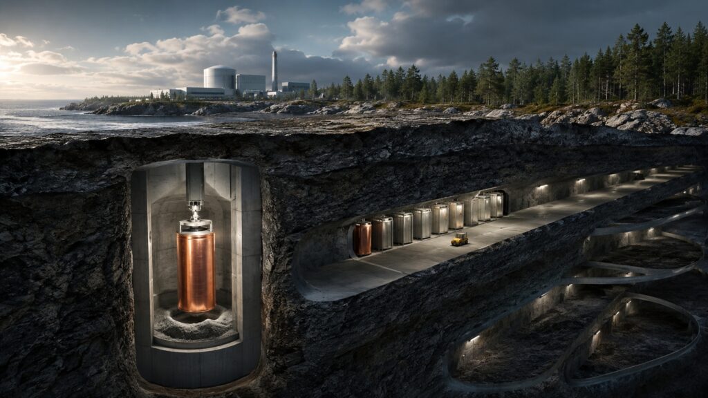 Finland is preparing to open an underground nuclear waste repository designed to operate for 100,000 years. Photo.