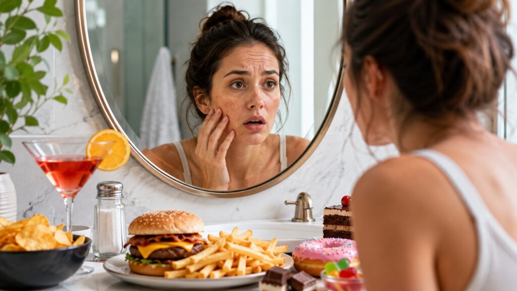 What we eat directly affects our appearance. Photo.