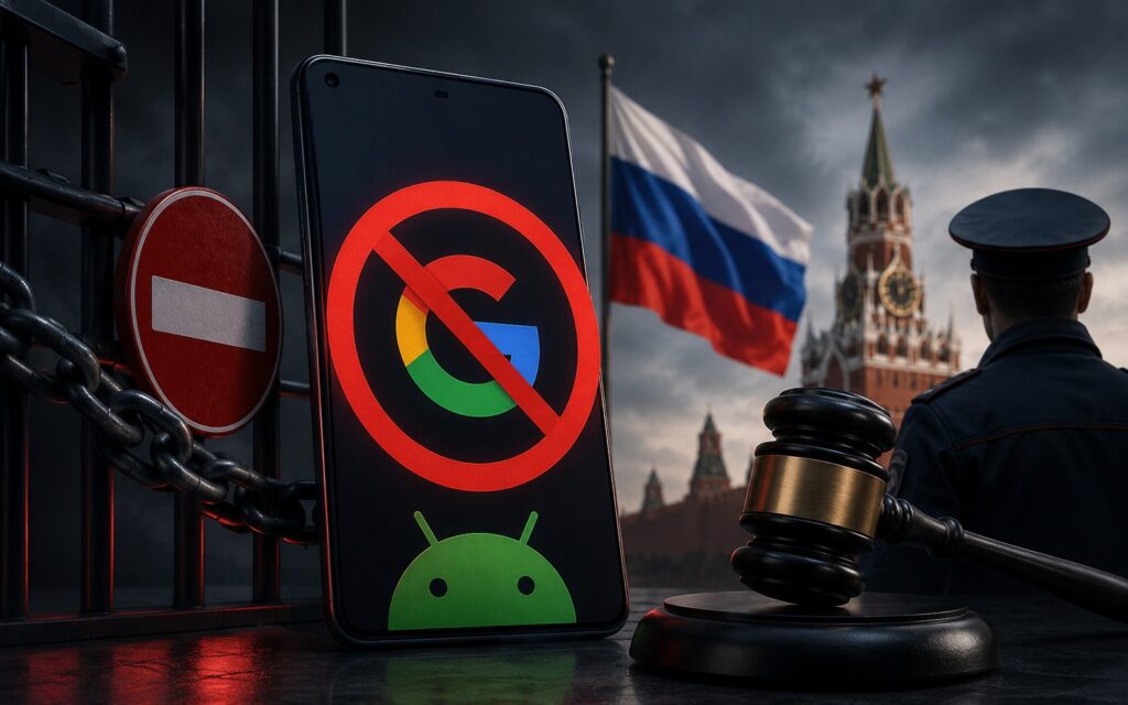 Russia has banned logging into websites through a Google account