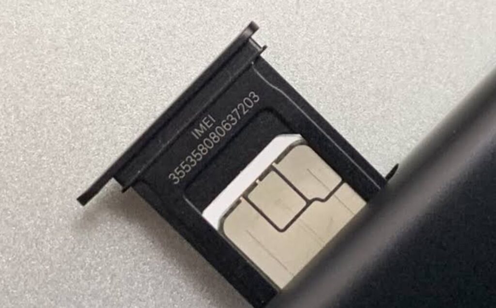 Tying SIM cards to smartphone IMEI. Moving a SIM card from one phone to another will become more problematic. Photo.