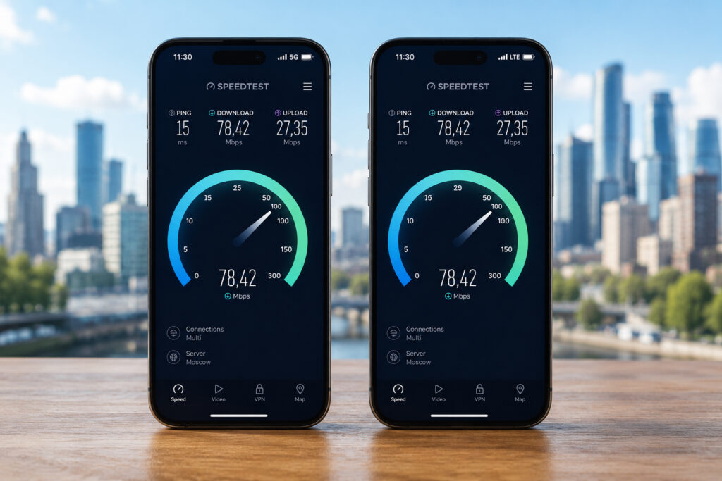 5G and LTE speeds will be identical. At least for the time being