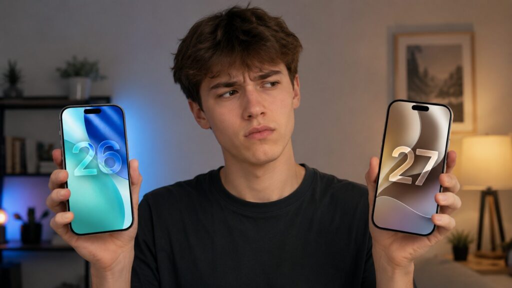 Breaking down the real differences between iOS 26 and iOS 27. Photo.