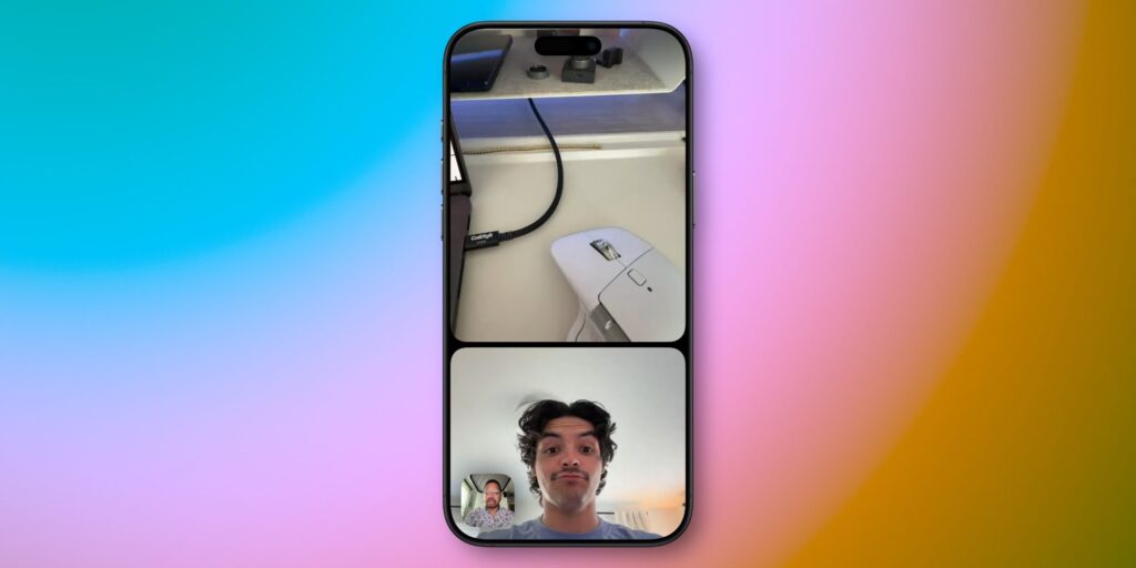 How dual camera works in FaceTime on iPhone. You can enable both cameras at once in FaceTime. Photo.
