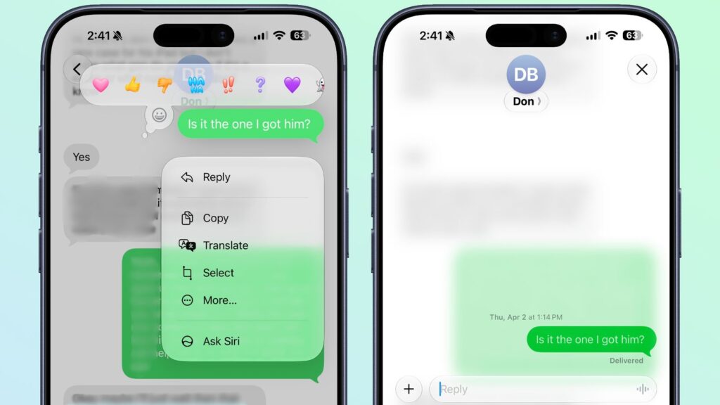 New RCS Features on iPhone. Some RCS features were added, but they're not relevant in Russia. Photo.