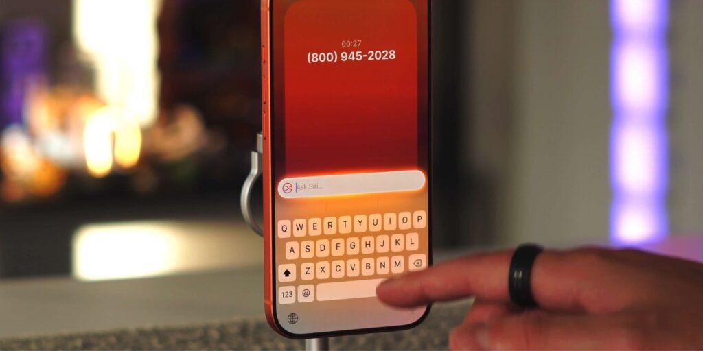 New iPhone keyboard in iOS 27 with grammar checking. A more advanced autocorrect in the keyboard is expected. Photo.