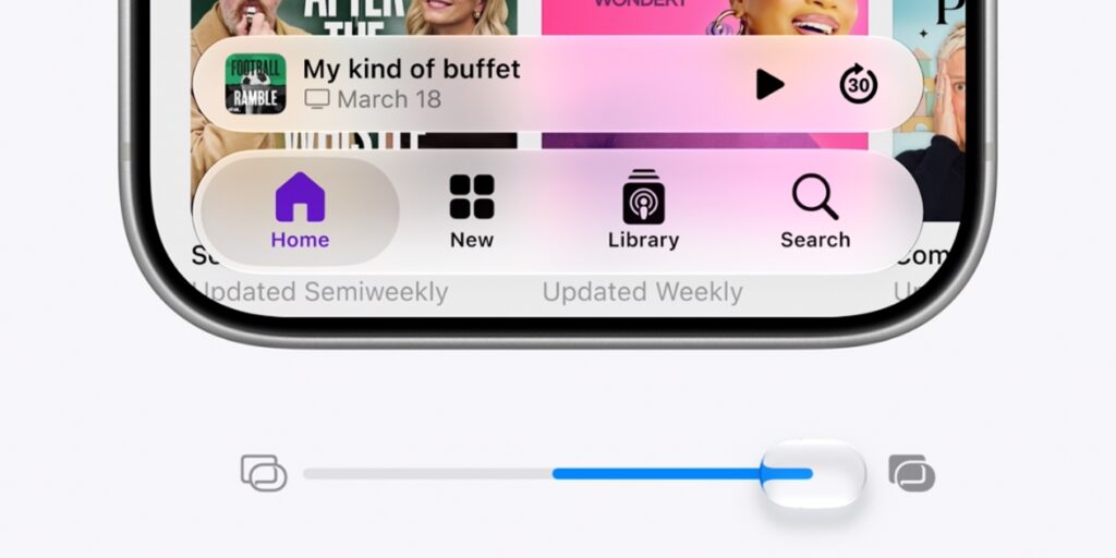 The Liquid Glass settings slider that everyone has been dreaming about for so long