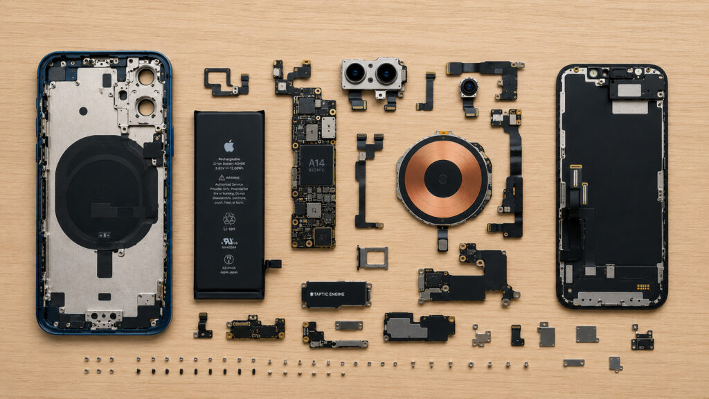 You can look at the internals of virtually any iPhone