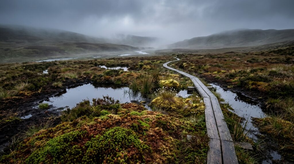 A peat bog is nature's preservative: the acidic, oxygen-free environment halts decomposition